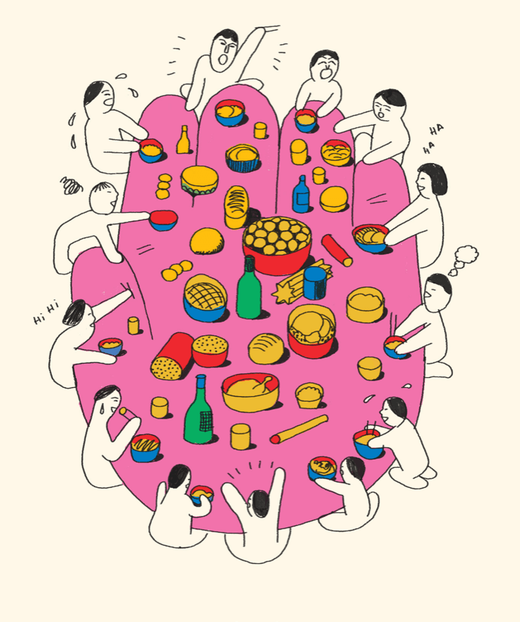 Ilustração do banquete MAUM